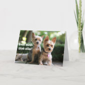 Grote geesten denken hetzelfde, daarom kunnen we g kaart (Voorkant)