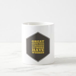 Grote geesten hebben doelen, anderen hebben wensen koffiemok