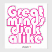 Grote geesten knipperen dezelfde picklebalwagen sticker (Vel)