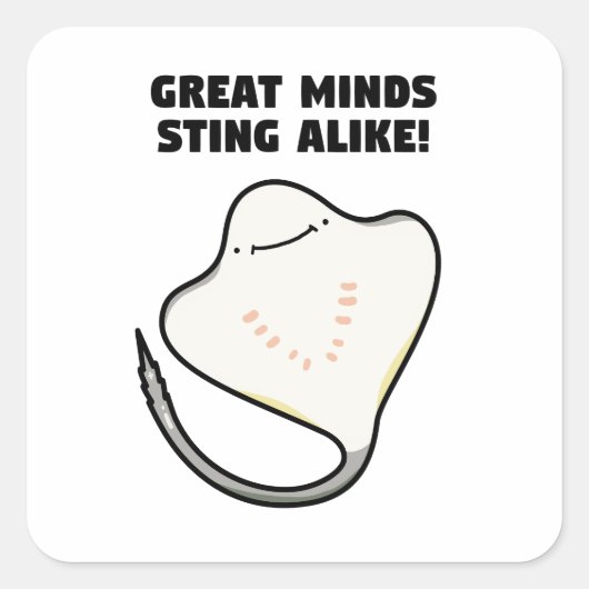 Grote Geesten Sting Alike Animal Pun Sticker (Voorkant)