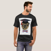 Grote Gegradueerde Pug Hond T-shirt (Voorkant volledig)