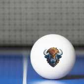 grote gehoornde bizon pingpongbal (Net)
