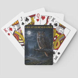 Grote gehoornde uil bos DIEREN Poker Pokerkaarten