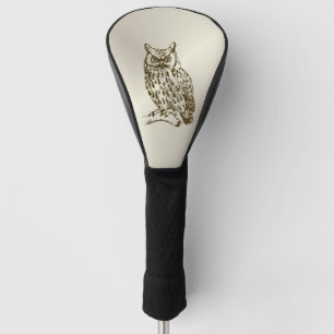 Grote Gehoornde Uil Golfheadcover