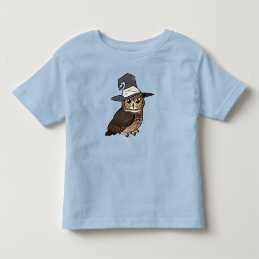 Grote Gehoornde Uil Heks! Kinder Shirts (Voorkant)