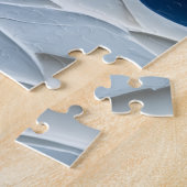 Grote Gehoornde Uil Kerst Scrollen Drager Hoed Legpuzzel (Zijkant)