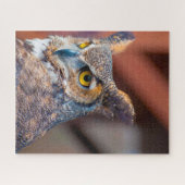 Grote gehoornde uil. legpuzzel (Horizontaal)