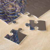 Grote gehoornde uil. legpuzzel (Zijkant)