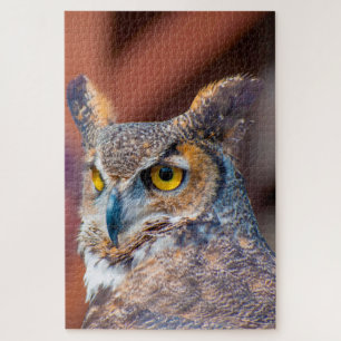 Grote Gehoornde Uil. Legpuzzel