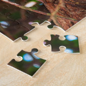 Grote Gehoornde Uil Puzzel | Bos Wildeleven Kunst (Zijkant)