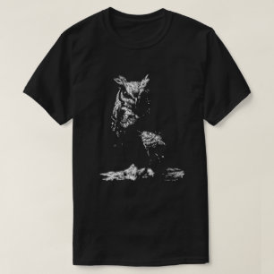Grote gehoornde uil t-shirt