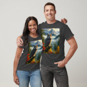 Grote gehoornde uil wilde Natuur T-shirt (Unisex)