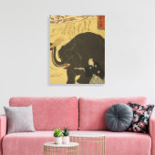 Grote geïmporteerde olifant japans kunst canvas afdruk (Insitu (Woonkamer))