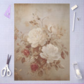 Grote geïnspireerde elegante rode & witte rozen tissuepapier (Craft)