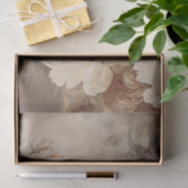 Grote  geïnspireerde elegante witte rozen tissuepapier (Geschenk)