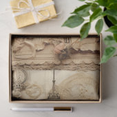 Grote geïnspireerde Floral Eiffeltoren Tissuepapier (Geschenk)
