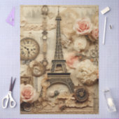 Grote geïnspireerde Floral Eiffeltoren Tissuepapier (Craft)