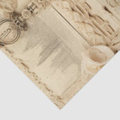 Grote geïnspireerde Floral Eiffeltoren Tissuepapier (Detail)