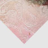 Grote  geïnspireerde Gothic Girl & Pink Roses Tissuepapier (Detail)