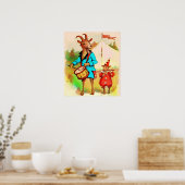 grote geit kleine geit muzikanten poster (Keuken)