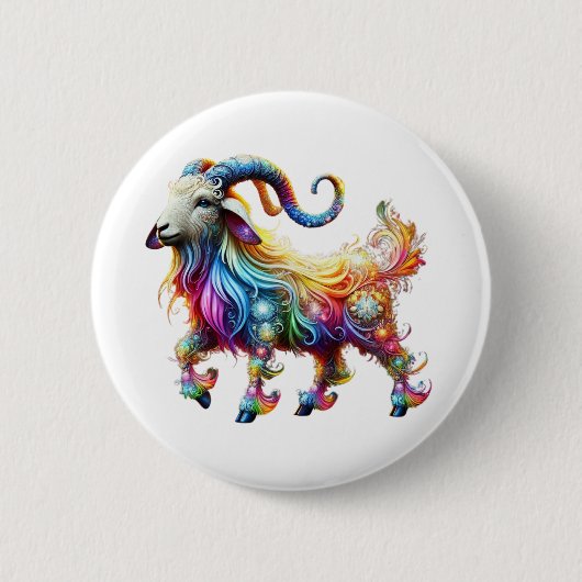 Grote GEIT Ronde Button 5,7 Cm (Voorkant)