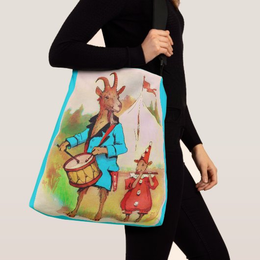 grote geitenmuzikanten crossbody tas (Dichtbij)