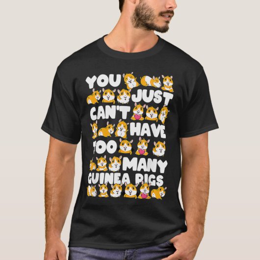 Grote gekleurde cavia geschenk hamster _1 t-shirt (Voorkant)