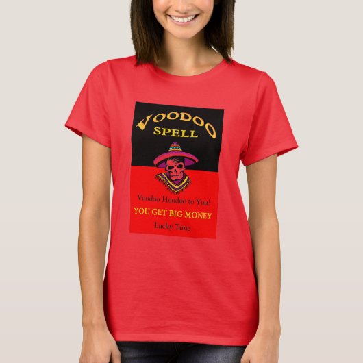 Grote Geld Voodoo Spreuk T-shirt (Voorkant)