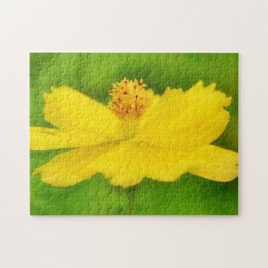 Grote Gele Bloem Kosmos Wildflower Art Puzzel (Horizontaal)