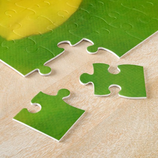 Grote Gele Bloem Kosmos Wildflower Art Puzzel Legpuzzel (Zijkant)