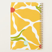 Grote gele bloemen dankbaar en gezegend planner (Achterkant)