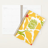 Grote gele bloemen dankbaar en gezegend planner (Display)