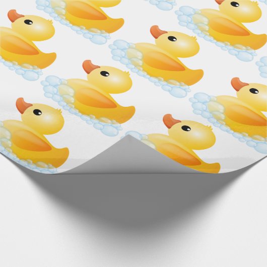 Grote gele duck cadeaupapier (Hoek)