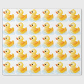 Grote gele duck cadeaupapier (Vlak)