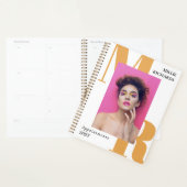 Grote gele Initialen typografie foto afspraak Planner (Display)