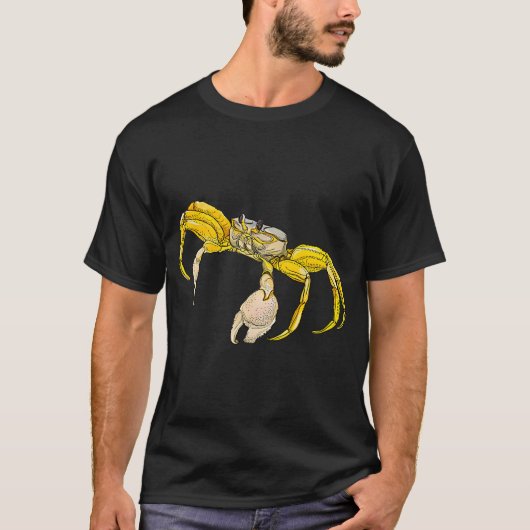 Grote gele krab t-shirt (Voorkant)