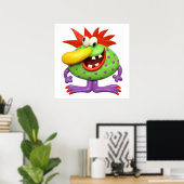 Grote Gele Neus Monster Baby Shower Kamer Poster (Thuiskantoor)