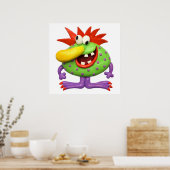 Grote Gele Neus Monster Baby Shower Kamer Poster (Keuken)