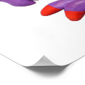 Grote Gele Neus Monster Baby Shower Nursery Poster (Hoek)