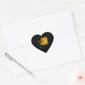 Grote gele rog hart sticker (Envelop)