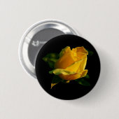 Grote gele rog ronde button 5,7 cm (Voorkant /achterkant)