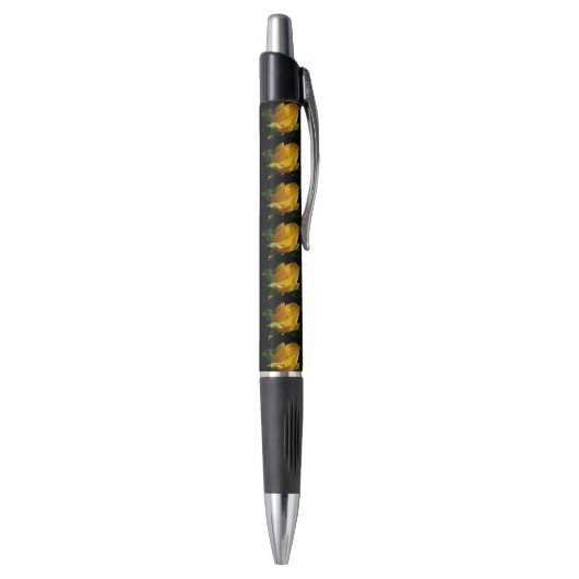 Grote Gele Roos Pen (Achterkant (Verticaal))