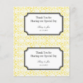 Grote gele tasje met een dunnere bruiloft hangt la flyer (Voorkant)