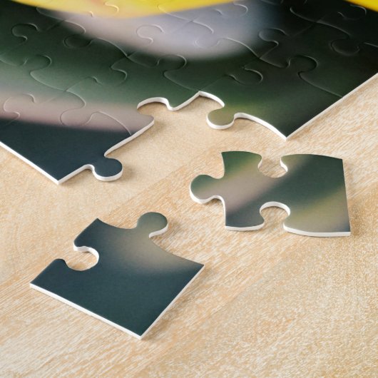 Grote  gele Tulp Flower Puzzle Legpuzzel (Zijkant)