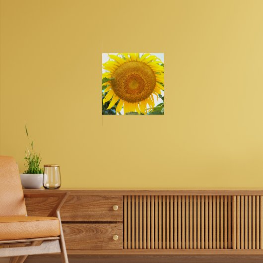 Grote Gele Zonnebloem Bloem Poster (Woonkamer 2)