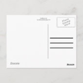 Grote - gele zonnebloem briefkaart (Achterkant)