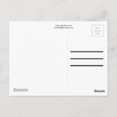 Grote - gele zonnebloem briefkaart (Achterkant)