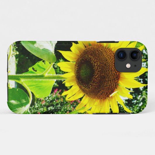 Grote gele zonnebloem Case-Mate iPhone case (Achterkant (horizontaal))