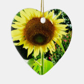 Grote gele zonnebloem keramisch ornament (Rechts)