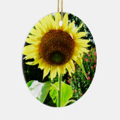 Grote gele zonnebloem keramisch ornament (Rechts)